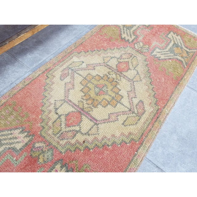Textile 1950s Hand Knotted Turkish Rug For Sale - Image 7 of 9