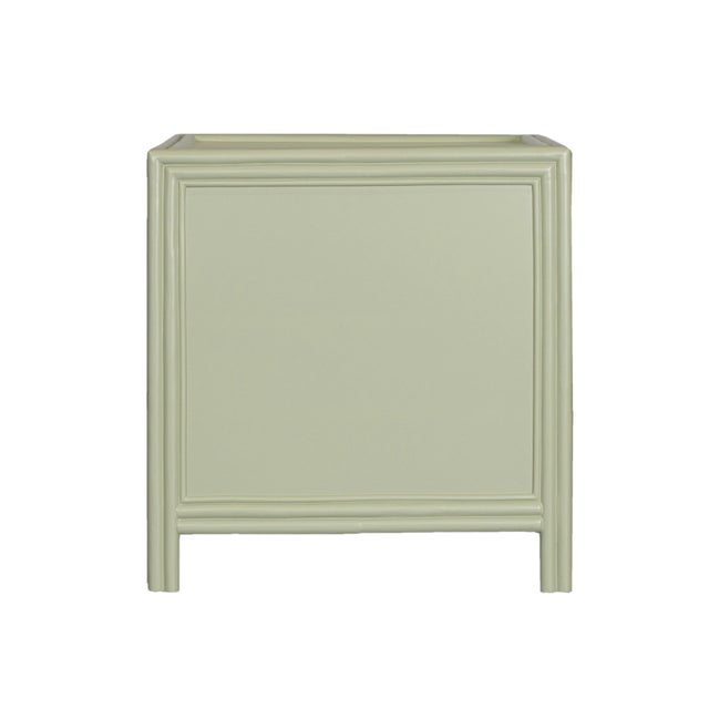 Wood Capri End Table in Celery Green For Sale - Image 7 of 8