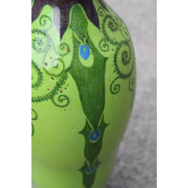 Green Art Deco Green Vase, Italy, 1920s For Sale - Image 8 of 13
