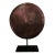 Antique Wood Diamond Pan from Borneo, on Stand For Sale - Image 10 of 11