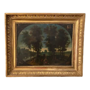 17th Century Oil Painting on Copper: Attributed to Flemish Listed Artist Isaac Van Oosten Anders 1613-1661, Framed