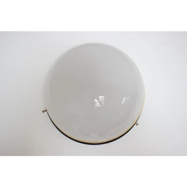 Mid-Century Modern Mid-Century Glass Ceiling Lamp, Flush Mount or Wall Lamp, 1960s For Sale - Image 3 of 8