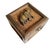 Vintage Thai Woven Wooden Box With Elephants | 5 Coasters For Sale - Image 4 of 4