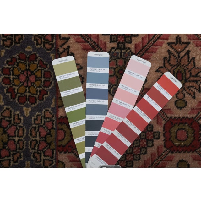 1960s Vintage Turkish Bor Rug 4'4'' X 6'8'' For Sale - Image 12 of 13