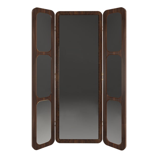 Tom Folding Mirror by Wood Tailors Club For Sale