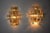 Beautiful pair of sconces designated Kinkeldey and produced in Germany in the 1970s cut crystals on four levels with a...