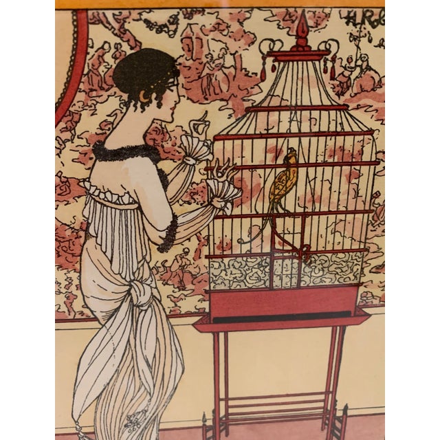 Orange Gazette Du Bon Ton Illustration Print For Sale - Image 8 of 9