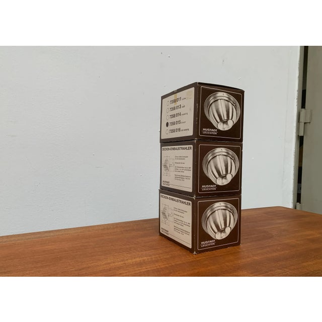 Vintage German Space Age Ceiling Lamps from Hustadt Leuchten, Set of 3 For Sale - Image 3 of 18