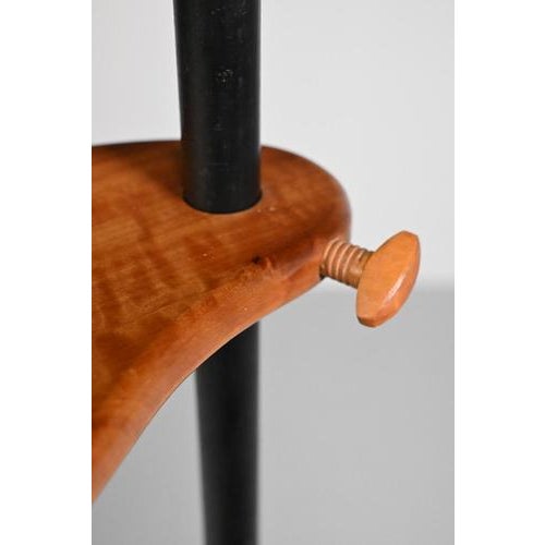 Brown Vintage Teak Plant Stand For Sale - Image 8 of 10