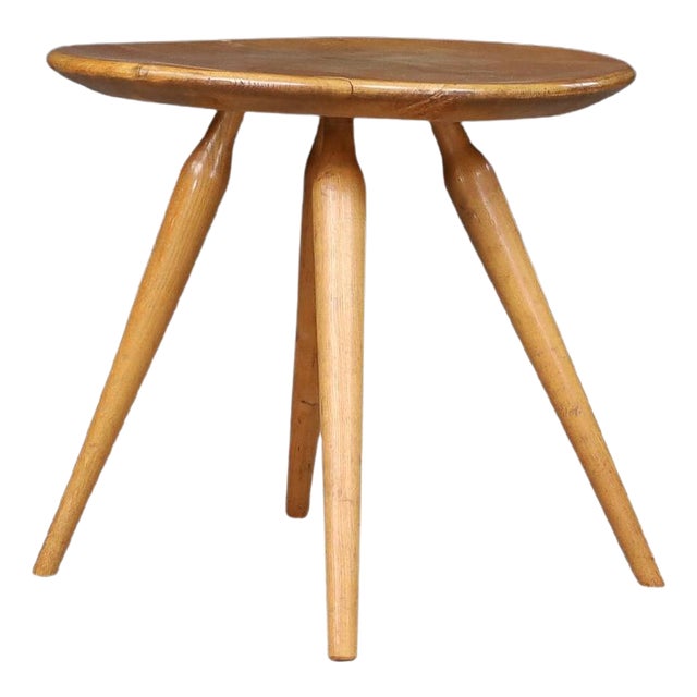 French Side Table in Ash, 1950s For Sale