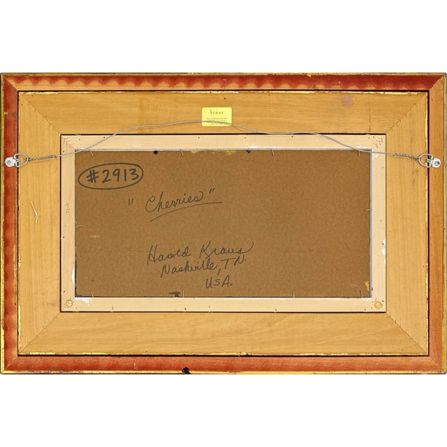 Original oil painting on board. Hand signed on front; hand signed and titled on verso Harold Kraus. Artwork size: 10 x 20...