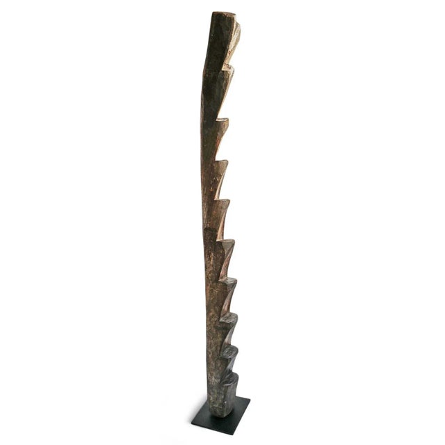 Tribal Vintage Dogon Grain Ladder For Sale - Image 3 of 10