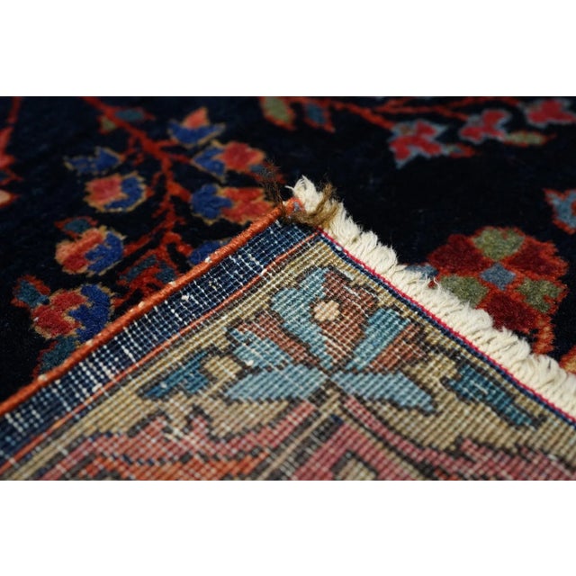 Textile Antique Mohajeran Sarouk Rug 4'4'' x 6'4'' For Sale - Image 7 of 9