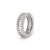 14k White Gold 5.18ctw Baguette & Round Diamond Eternity Band Ring, Size 7 For Sale - Image 4 of 8