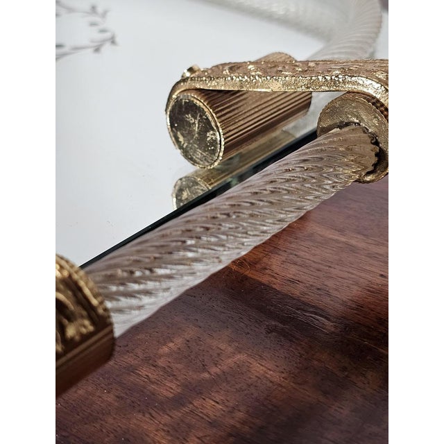 Metal Italian Murano Glass Tray from Barovier & Toso, 1950s For Sale - Image 7 of 10