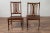 Brown Midcentury Wooden Vintage Indonesian Side Chairs with Pierced Splats - A Pair For Sale - Image 8 of 11