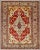 Textile Early 20th Century Antique Turkish Fine Sivas Rug With Center Medallion in Red, Yellow & Light Green For Sale - Image 7 of 7