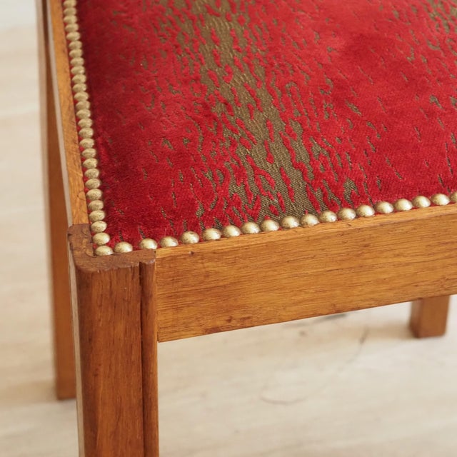 Art Deco Oak Chairs, 1930, Set of 2 For Sale - Image 11 of 12