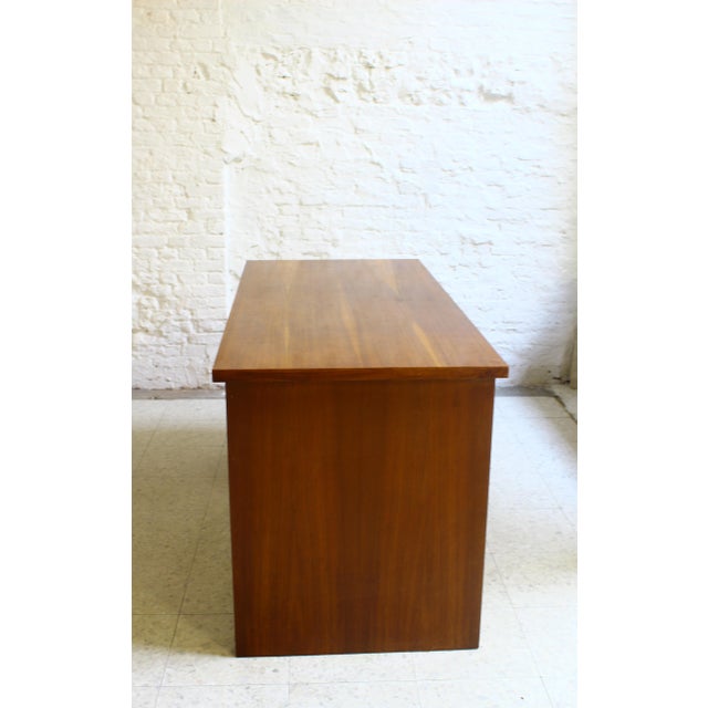 Small Art Deco Cubist Desk in Walnut Veneer, Belgium, 1930 For Sale - Image 10 of 16