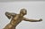 Early 20th Century Early 20th Century Antique Art Deco Small 6" Bronze Onyx Base Soccer Futbol Player Sculpture Figure For Sale - Image 5 of 11