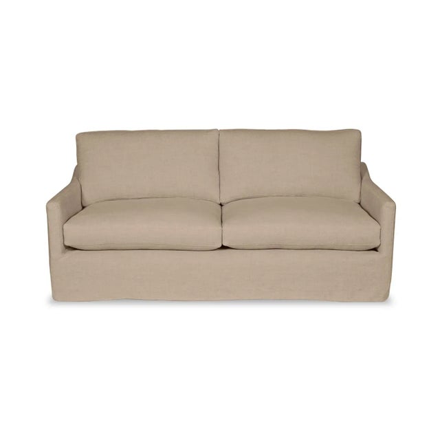 Not Yet Made - Made To Order Moss Home Megan Loveseat 64"W, Safari Flax For Sale - Image 5 of 7