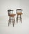 Vintage Italian Pizzetti Roma Wooden Stools, 1970s, Set of 2 For Sale - Image 10 of 17