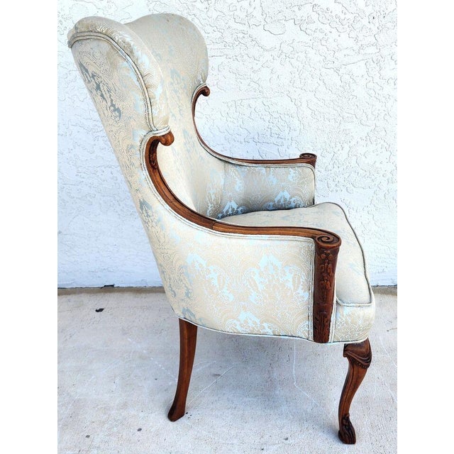 Grosfeld House French Wingback Armchair For Sale - Image 9 of 12