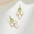 Not Yet Made - Made To Order Kai SnowDrop Flower Peridot & Mother of Pearl Diamond Convertible Drop Earrings in 14k Yellow Gold - A Pair For Sale - Image 5 of 7