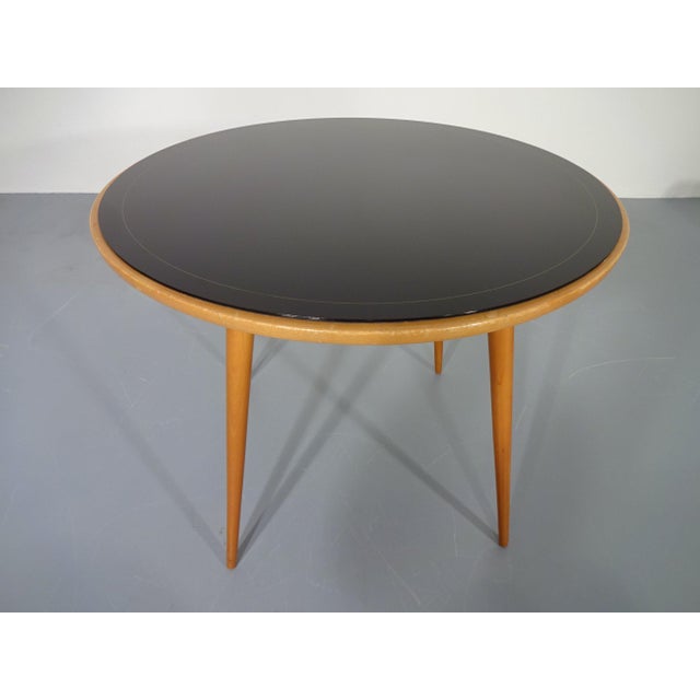 1960s Glass and Cherrywood Table, 1960s For Sale - Image 5 of 10