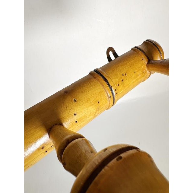 Antique Wooden Coat Rack, France, 1940s For Sale - Image 10 of 12