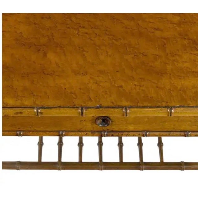 Victorian R. J. Horner American Victorian Faux Bamboo Desk For Sale - Image 3 of 13