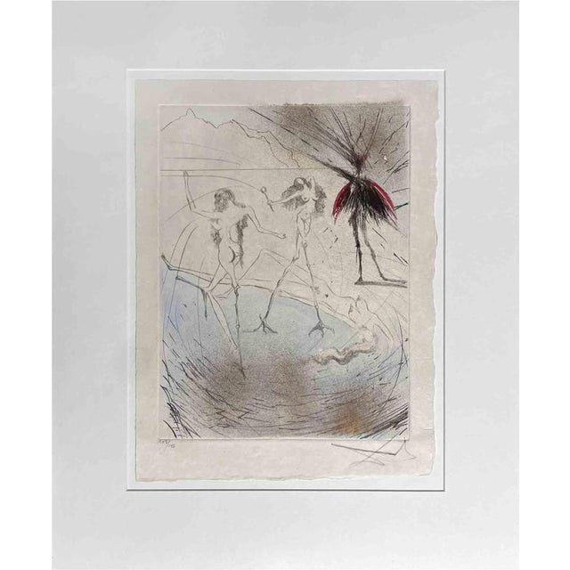 Nude Hen Woman, 105/145, 1960s, Etching For Sale