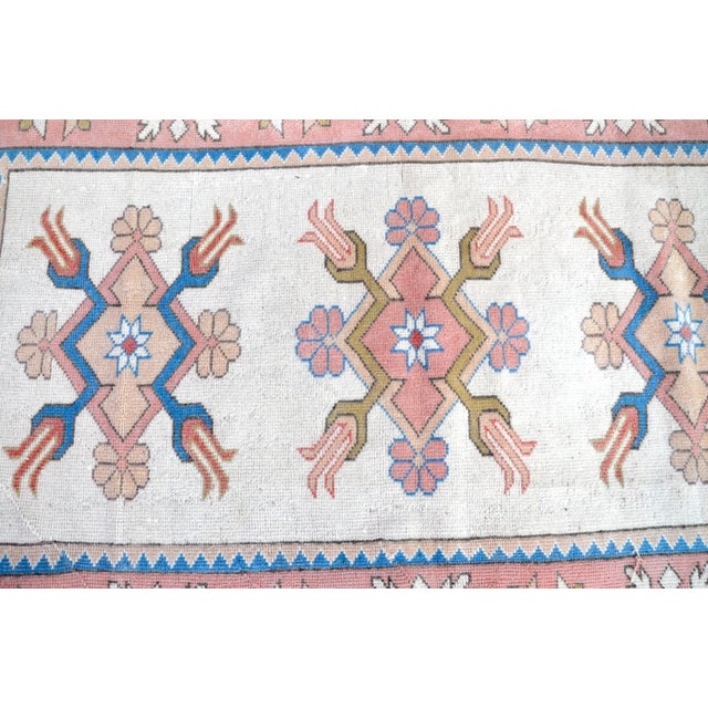 Textile 1960s Vintage Tribal Anatolian Oushak Rug For Sale - Image 7 of 11