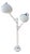 Space Age White Mushroom Swing Arm Floor Lamp from Dijkstra For Sale