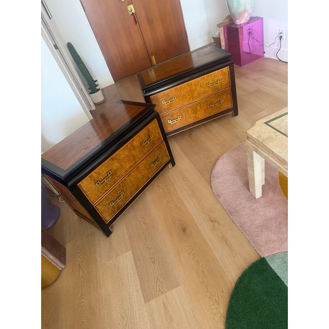 Late 20th Century Century Chin Hua by Raymond Sabota Chinoiserie Bedroom Chest Drawers, 2 Pieces For Sale In Los Angeles - Image 6 of 8