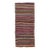 Vintage Kilim Handmade Flatweave Multicolor Striped Wool Runner For Sale