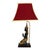 Metal Antique Thai Lacquered & Gilt Figural Bronze Teppanom Guardian Angel Lamps - a Pair For Sale - Image 7 of 11