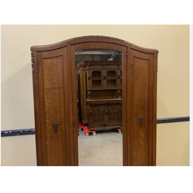 Vintage Art Deco Wardrobe, 1930 For Sale - Image 11 of 12