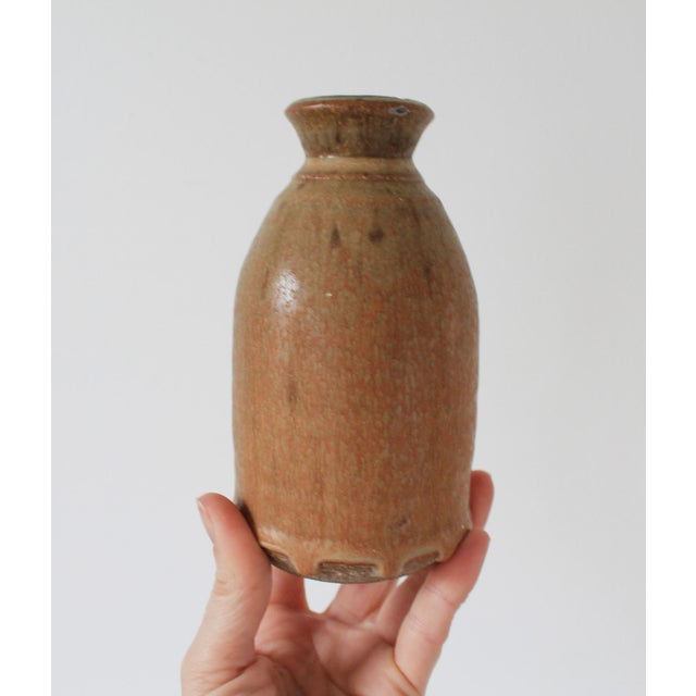 Mid-Century Modern Vintage Studio Art Pottery Vase For Sale - Image 3 of 8