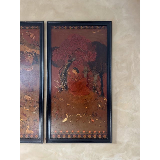 Mughal School, Heroine, 18th Century, Oil on Board For Sale - Image 4 of 11