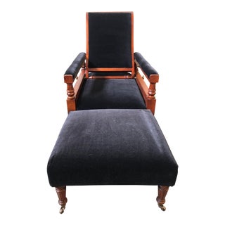 Ralph Lauren Home Norfolk Chair and Ottoman For Sale