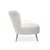 Contemporary Harlow White Fur Wingback Bench For Sale - Image 3 of 5
