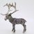Italian Vintage Italian Handmade Genuine Silver Large Stag Deer Sculpture by Italian Silver Artist Mario Cerreti For Sale - Image 3 of 14