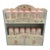 1990s Pfaltzgraff Tea Rose Wall Spice Rack With 12 Canisters with Shelf New Rare Complete Set For Sale