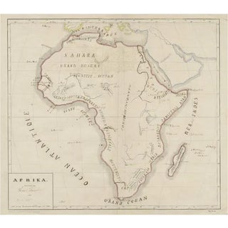 Antique Map of Africa For Sale
