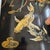 Mid 20th Century Mid 20th Century Two Panel Black Lacquered Koi Fish Lotus Flower With Dragon Fly Artist Signed For Sale - Image 5 of 15