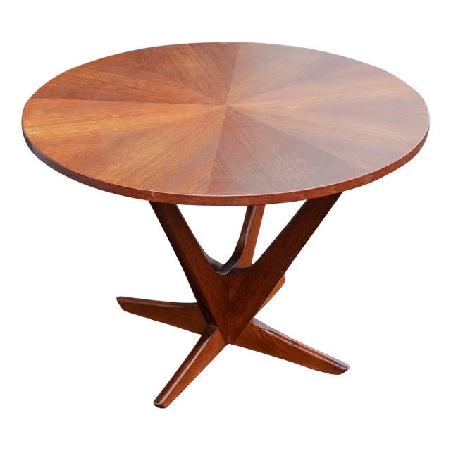Radial Teak Coffee Table from Georg Jensen, 1960s For Sale