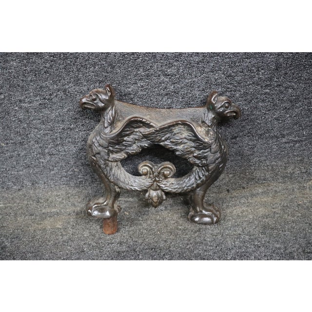 Victorian Victorian Cast Iron Griffin Boot Scraper For Sale - Image 3 of 8