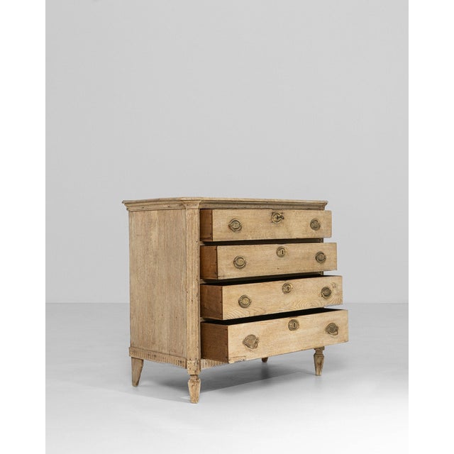 Traditional 19th Century Netherlands Traditional Tan Wood Chests of Drawers For Sale - Image 3 of 11