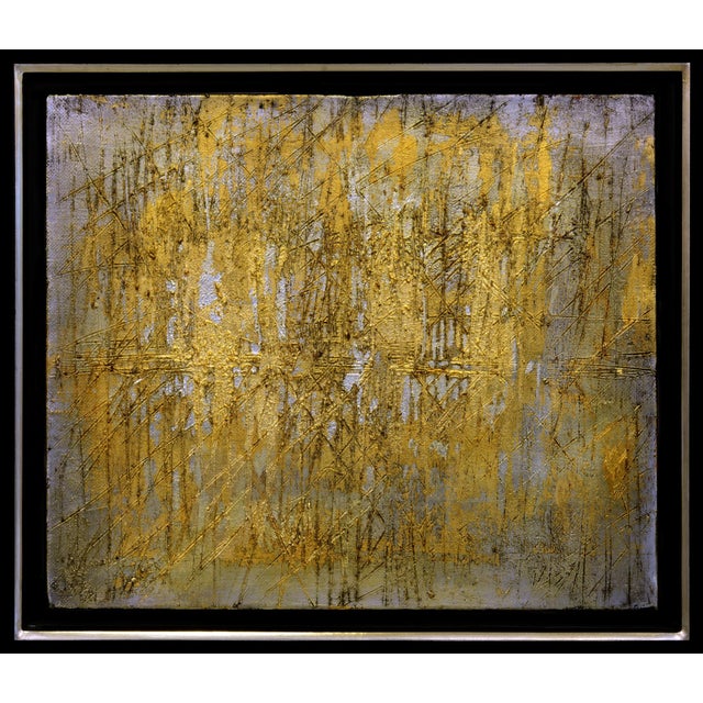 Lola Vitelli, Riflessi, Mixed Media with Gold and Silver Leaf on Canvas, 2020 For Sale - Image 9 of 9